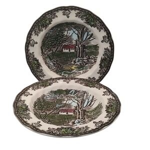 New Johnson‎ Bros Soup Bowls Pasta Friendly Village The Stonewall Rimmed